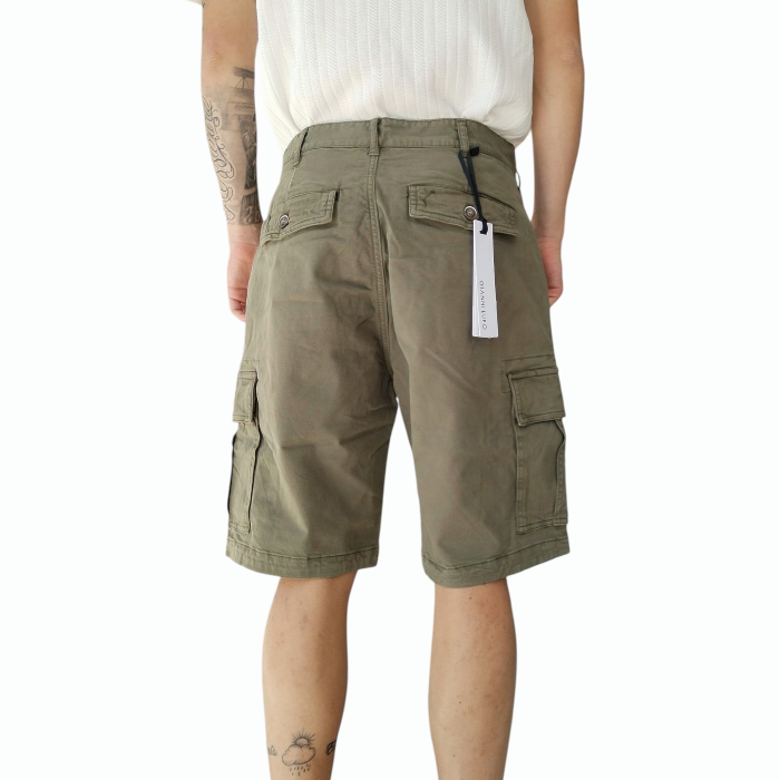 Bermuda uomo GIANNI LUPO in puro cotone modello cargo con tasconi laterali