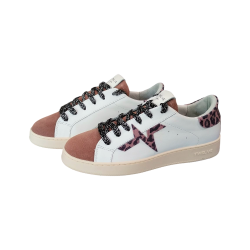 Sneakers donna TWELVE Classic 84 lavorate a mano in vera pelle e plantare memory