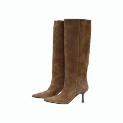 Stivale donna OVYE' in camoscio a punta con tacco alto 7 cm