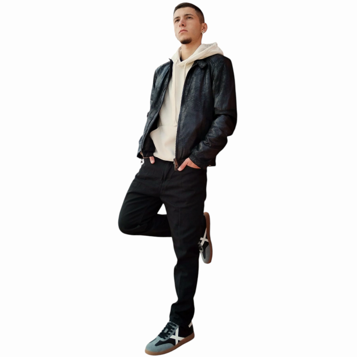 Giubbotto uomo IMPERIAL in ecopelle effetto scamosciato