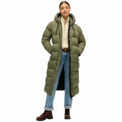 Giubbotto donna SUPERDRY piumino lungo tessto ripstop no strappo