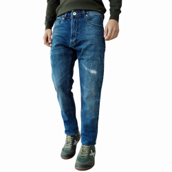   Jeans uomo GIANNI LUPO mod. Bruce regular fit medium wash con strappi