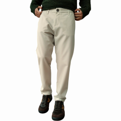 Pantalone uomo IMPERIAL misto caldo cotone slim fit tinta unita