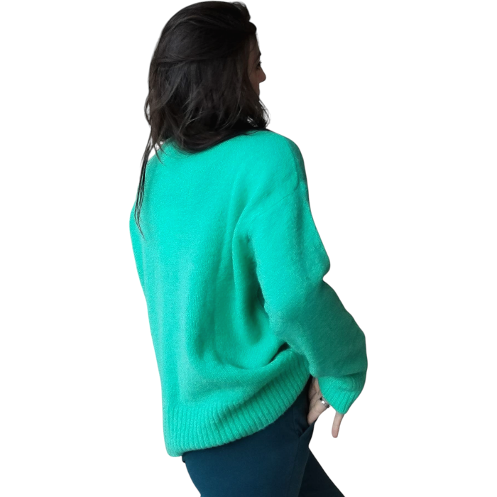 Maglia donna KONTATTO super soft girocollo oversize in misto lana e Mohair