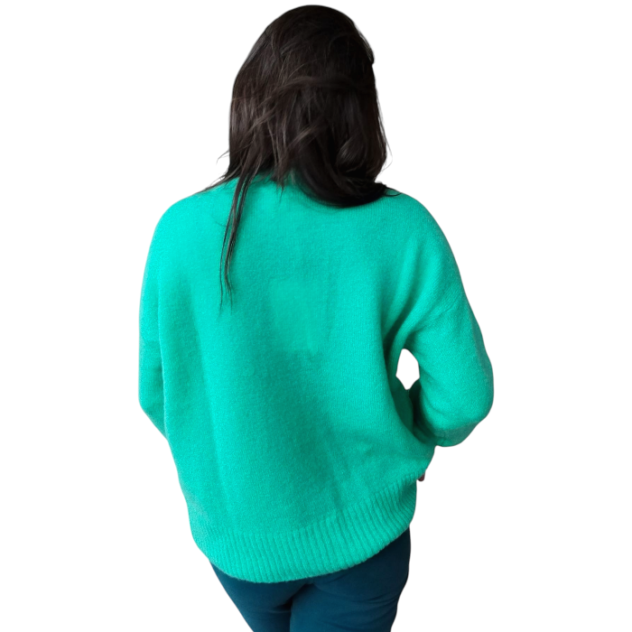 Maglia donna KONTATTO super soft girocollo oversize in misto lana e Mohair