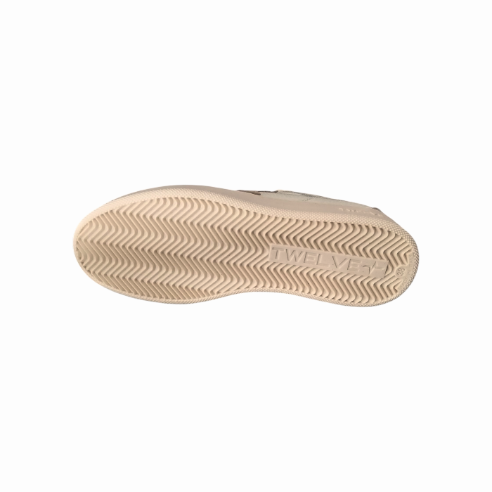 Sneakers donna TWELVE Jump 38-A lavorate a mano in vera pelle e plantare memory