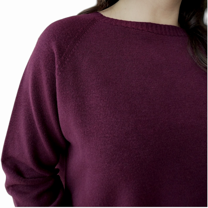 Maglia donna SUSY MIX modello barchetta con spacchi laterali