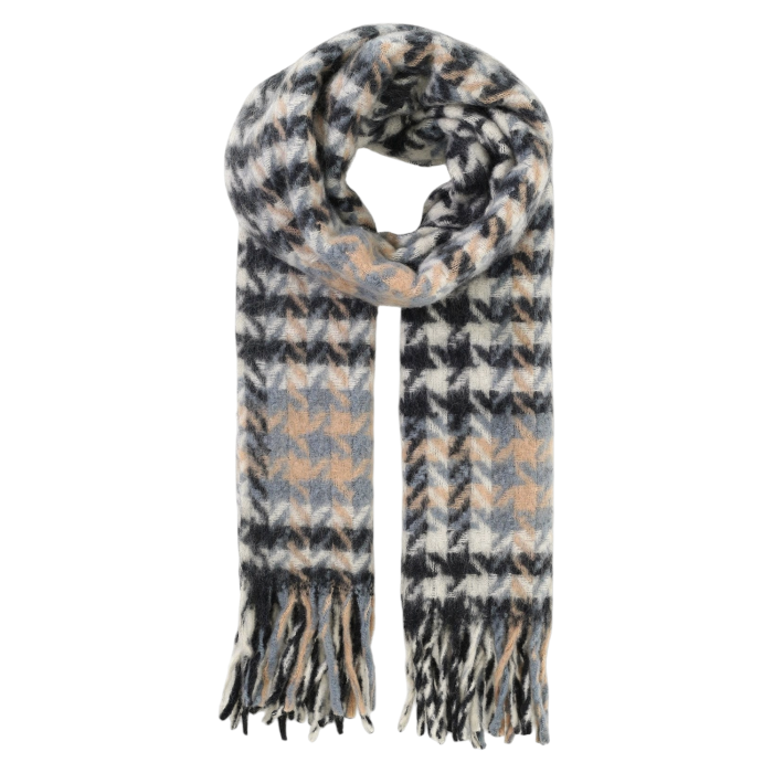 Sciarpa uomo IMPERIAL 100% viscosa super soft a quadri con frange 50x200 cm