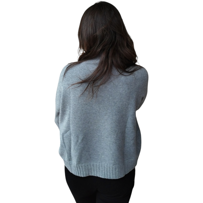 Maglia donna SUSY MIX regular fit crop dolcevita 