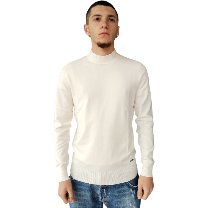 Maglia uomo GIANNI LUPO misto viscosa lupetto tessuto soft touch