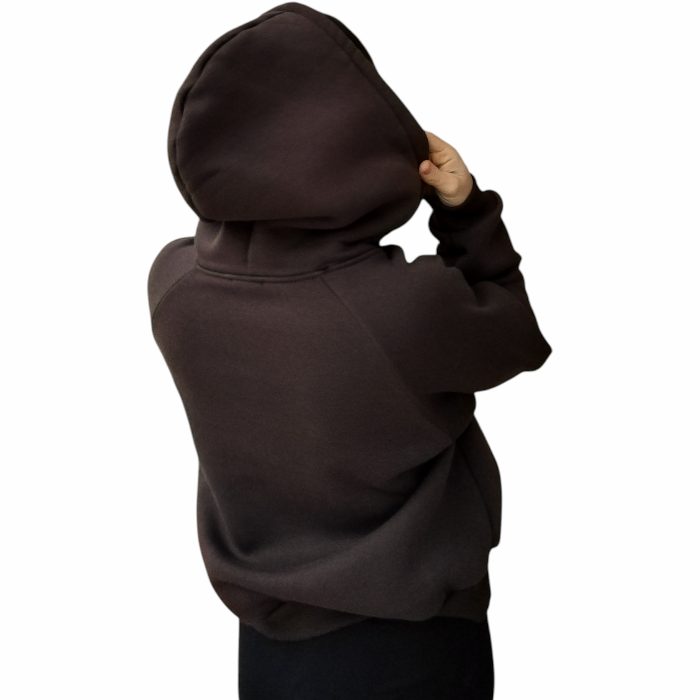 Felpa donna SUSY MIX caldo cotone soft con cappuccio e ricamo Teddy