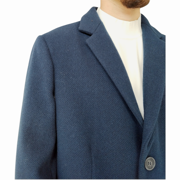 Cappotto uomo IMPERIAL misto lana slim fit monopetto con tasche