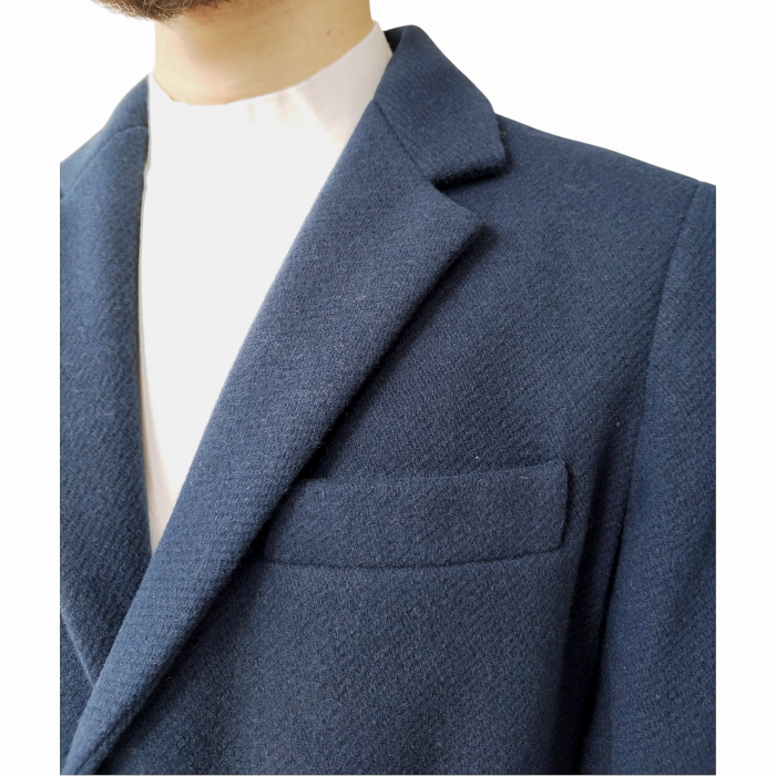 Cappotto uomo IMPERIAL misto lana slim fit monopetto con tasche