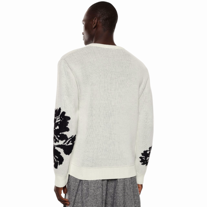 Maglia uomo IMPERIAL misto lana girocollo con stampa ricamo