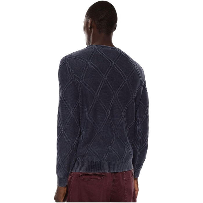 Maglia uomo IMPERIAL girocollo 100% caldo cotone rombi a rilievo