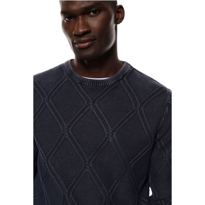 Maglia uomo IMPERIAL girocollo 100% caldo cotone rombi a rilievo