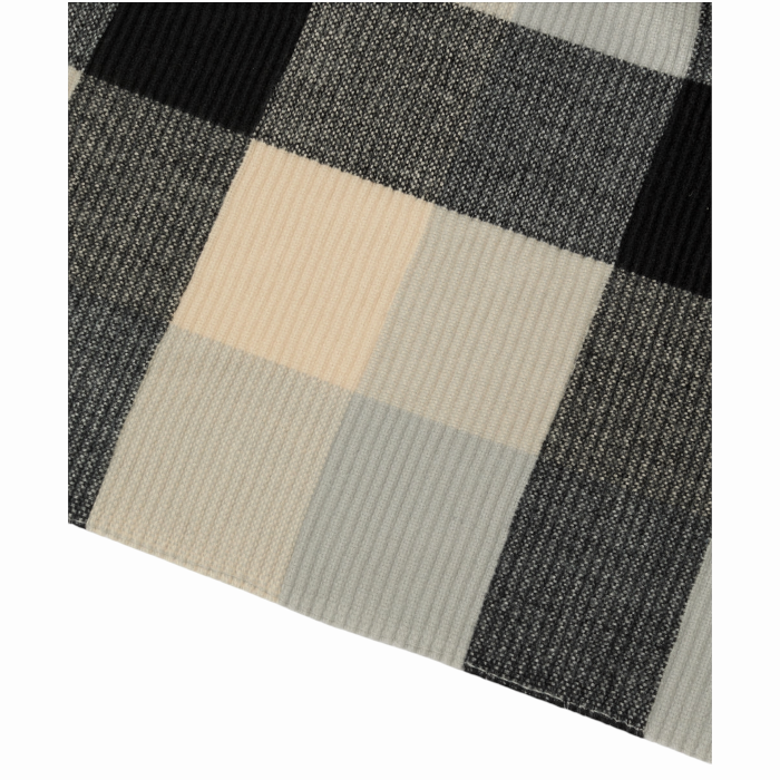 Sciarpa NALI' a quadri con frange tessuto soft mod. Helen plissè 70x175 cm