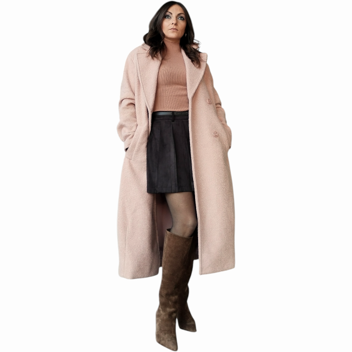 Maglia donna KONTATTO lupetto smanicato a costine