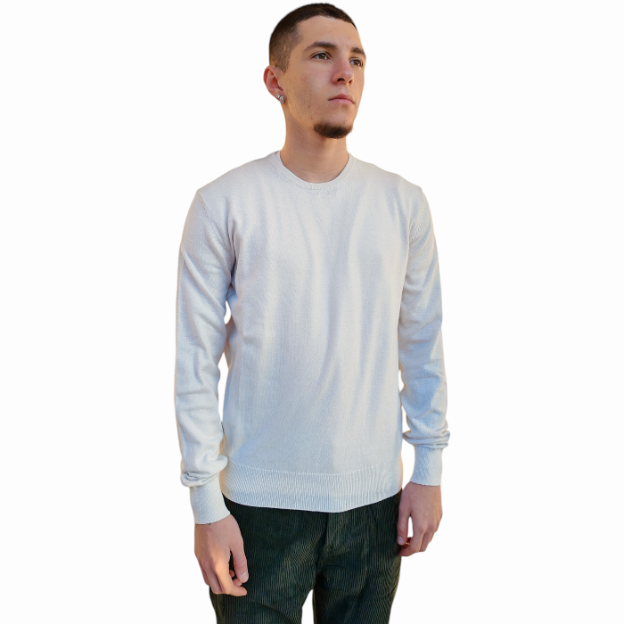 Maglia uomo IMPERIAL misto cotone/cashmere girocollo basic orli elastici