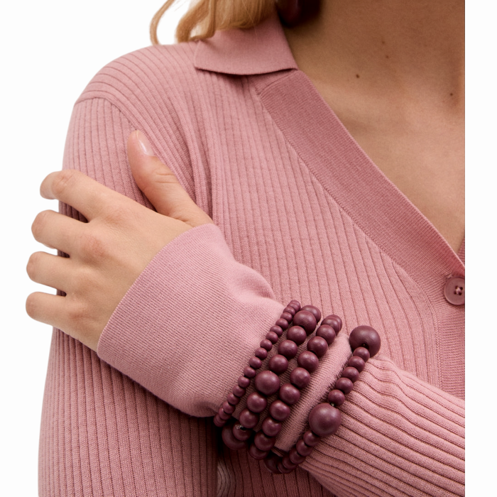 Bracciale donna NALI' set 4 bracciali separati Uma con perle in legno 