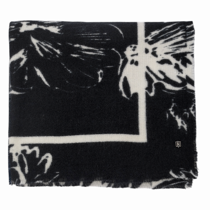 Sciarpa donna NALI' fantasia foglie ampia 70 X 190 cm