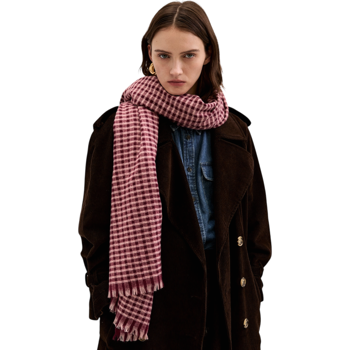 Sciarpa donna NALI' tessuto super soft modello Romy a quadretti 