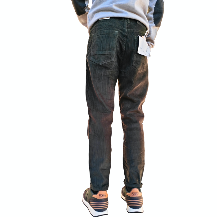Pantalone uomo GIANNI LUPO mod. Cooper carrot fit in velluto a costine