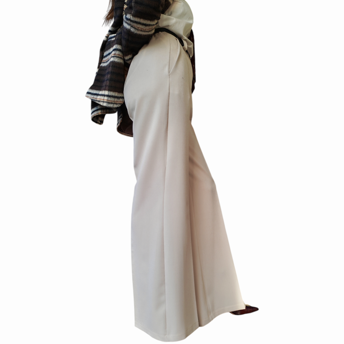 Pantalone donna SUSY MIX gamba dritta con elastico e cintura in vita