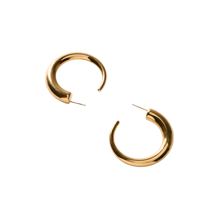 Orecchini donna NALI' a cerchio modello Jill in acciaio inox