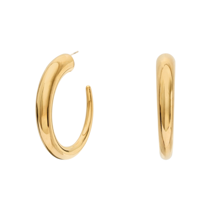 Orecchini donna NALI' a cerchio modello Jill in acciaio inox