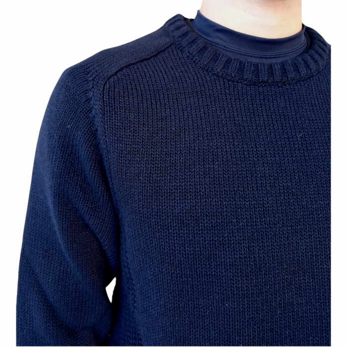 Maglia uomo IMPERIAL girocollo con dettagli laterali e fondo lavorati a rete