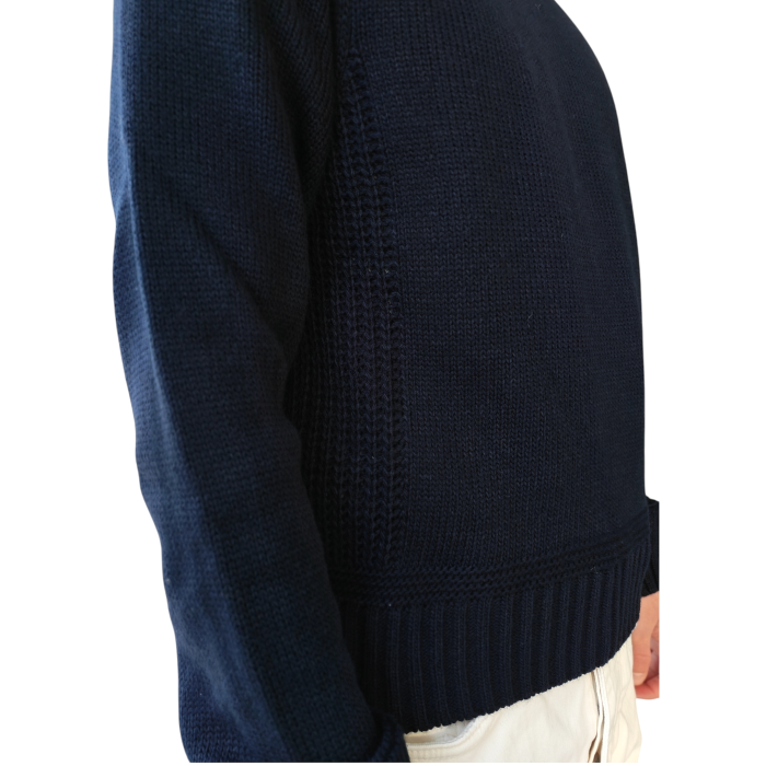 Maglia uomo IMPERIAL girocollo con dettagli laterali e fondo lavorati a rete