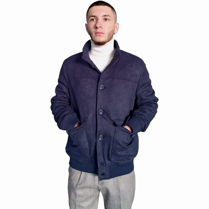 Giubbotto uomo IMPERIAL bomber in tessuto scamosciato con imbottituta