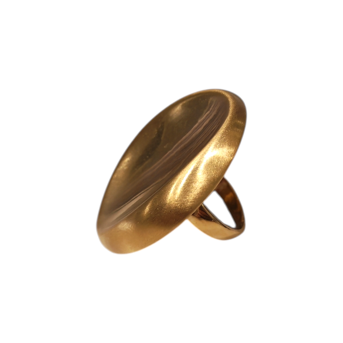 Anello donna NALI' ovale regolabile in acciaio inox