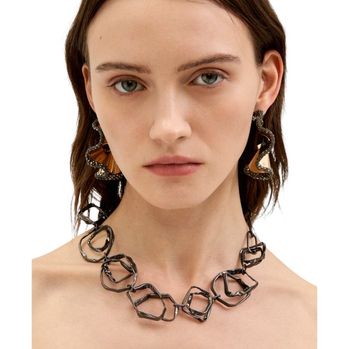 Collana donna NALI' catena girocollo con maglie irregolari in ferro