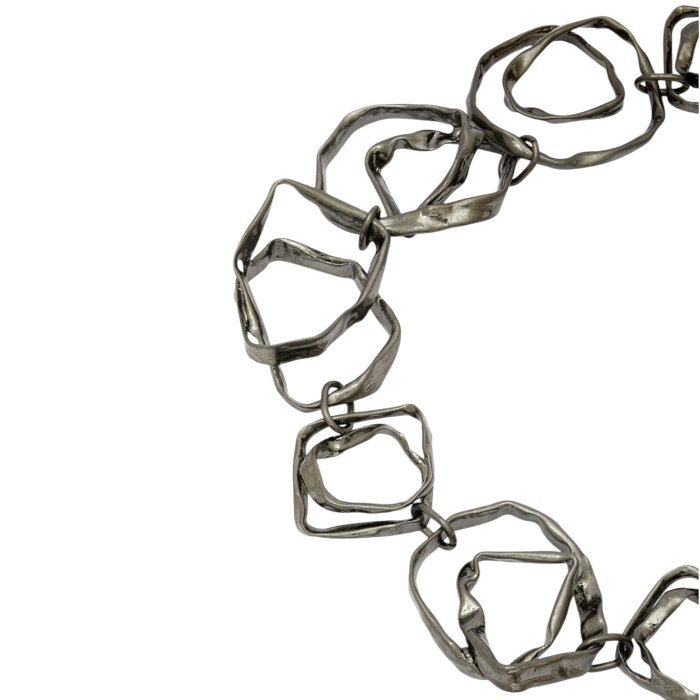 Collana donna NALI' catena girocollo con maglie irregolari in ferro