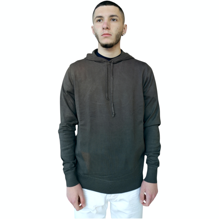 Maglia uomo IMPERIAL in maglina misto viscosa con cappuccio e coulisse