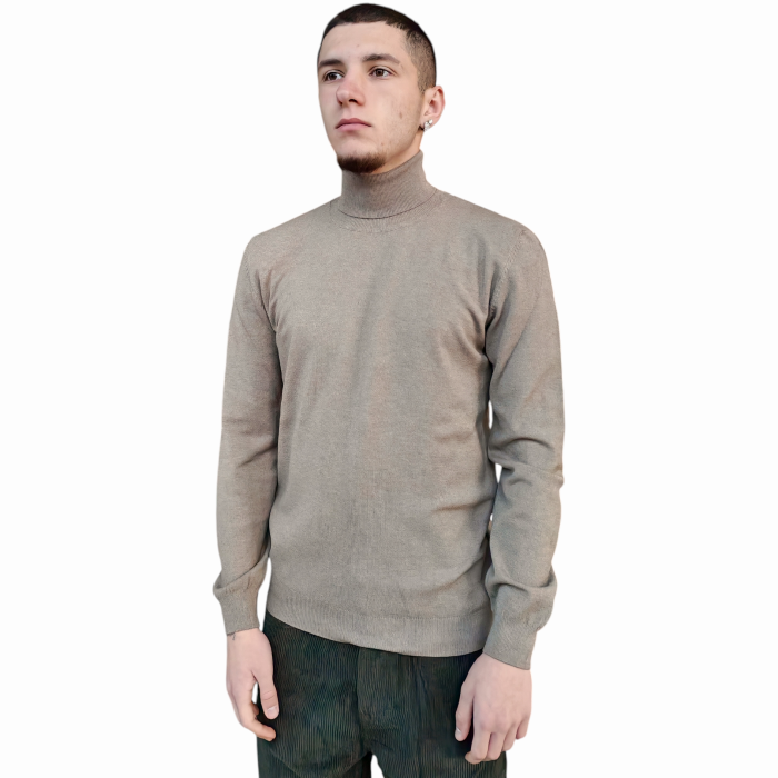 Maglia uomo IMPERIAL dolcevita basic tinta unita misto viscosa