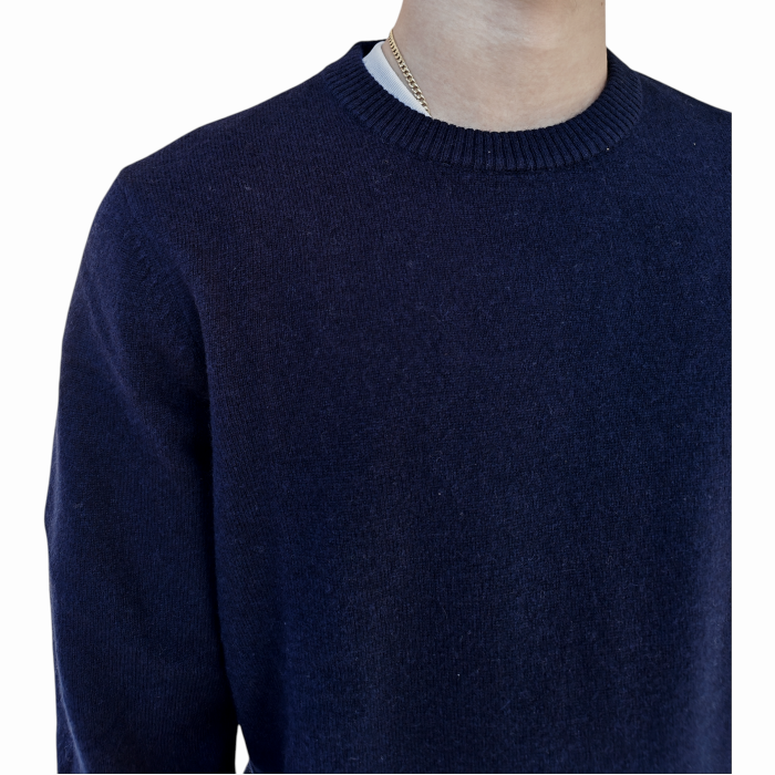 Maglia uomo GIANNI LUPO misto lana e cashmere girocollo orli a costine