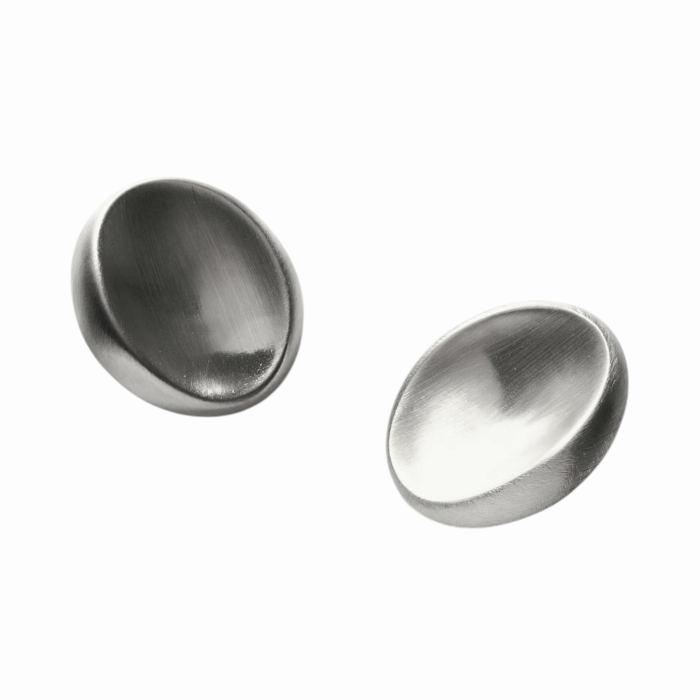 Orecchini donna NALI' ovali in acciaio inox satinato