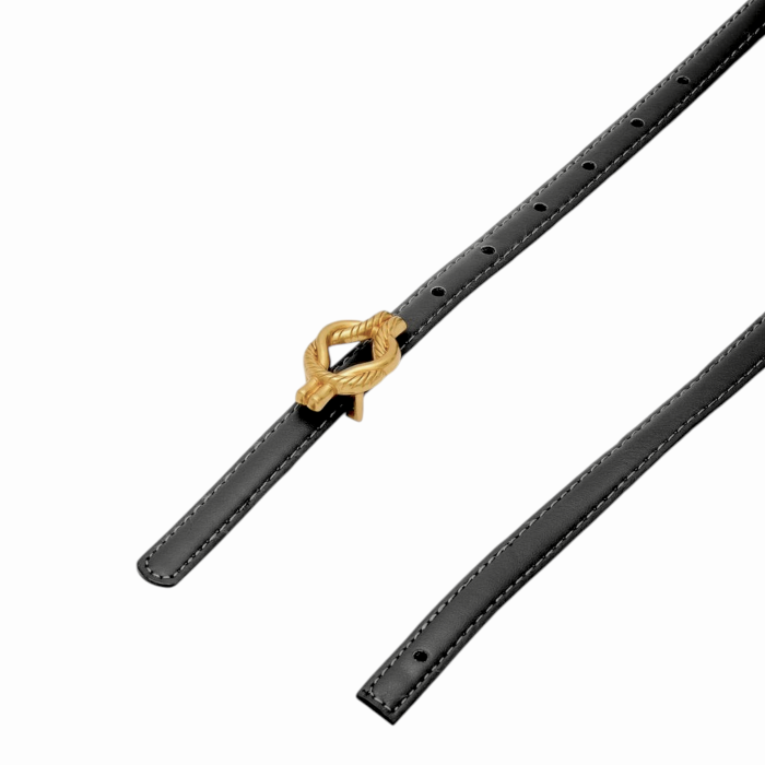 Cintura donna NALI' stretta modello Eli con fibbia dorata