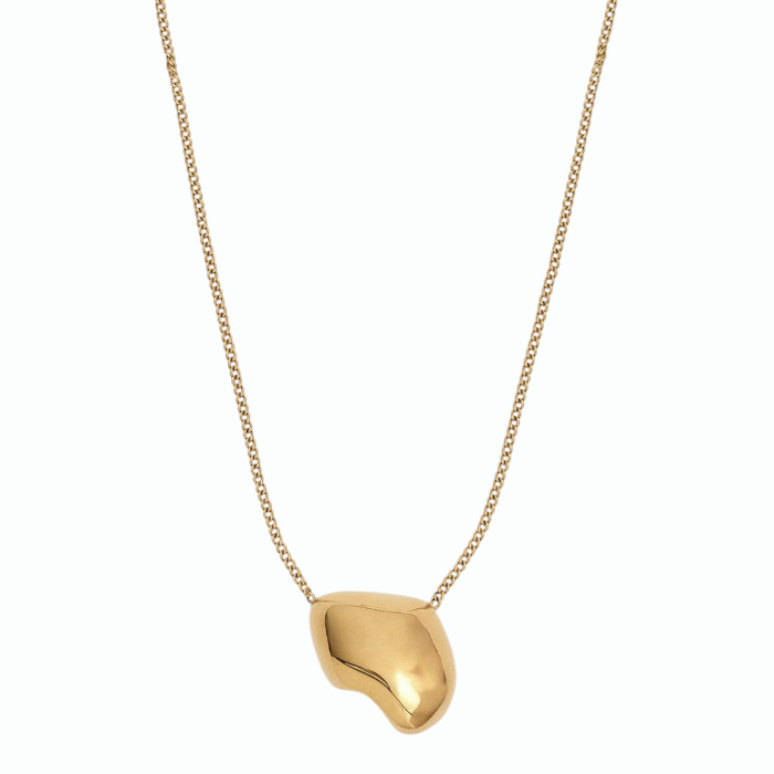 Collana donna NALI' catenina con pendente pepita in acciaio inox