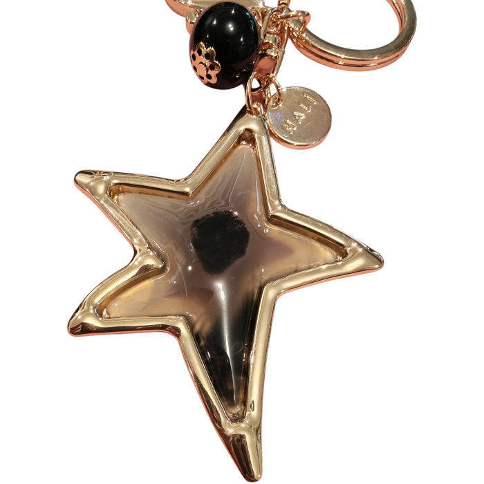 Portachiavi/charm NALI' modello Star con stella in resina ganci e accessori