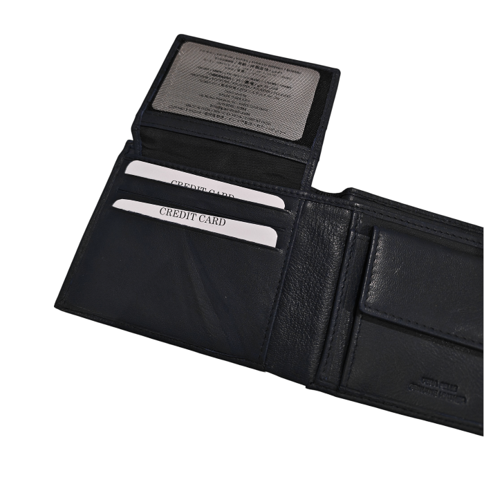 Portafoglio uomo GAUDI' in vera pelle effetto martellato con scomparti banconote e card