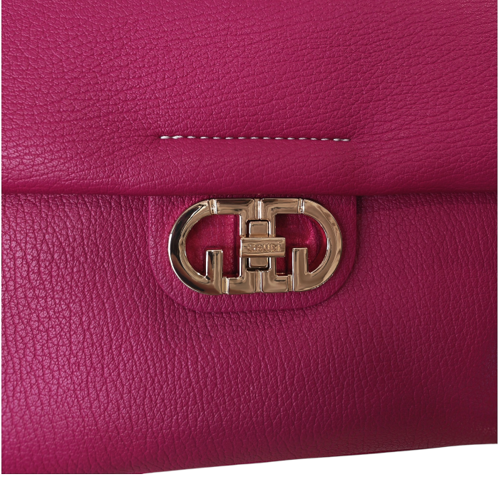 Borsa donna GAUDI' Grace a mano ecopelle martellata morbida con tracolla staccabile