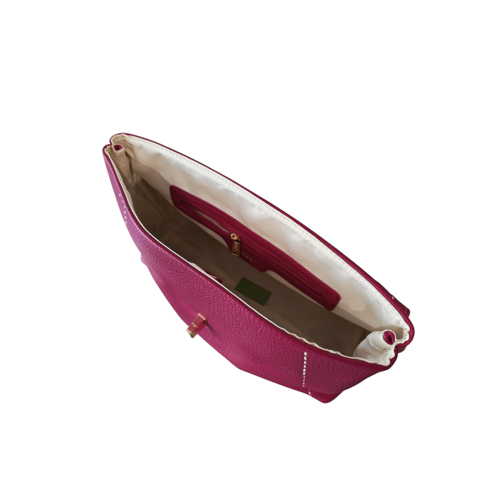 Borsa donna GAUDI' Grace a mano ecopelle martellata morbida con tracolla staccabile