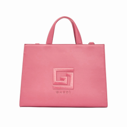 Borsa donna GAUDI' shopping bag in ecopelle martellata rigida con tracolla staccabile