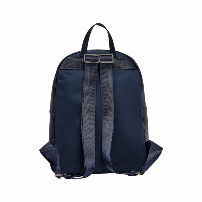 Zaino uomo GAUDI' in ecopelle e nylon con spallacci regolabili in gros grain