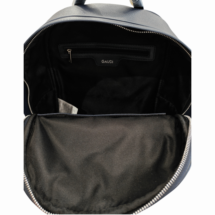 Zaino uomo GAUDI' in ecopelle e nylon con spallacci regolabili in gros grain