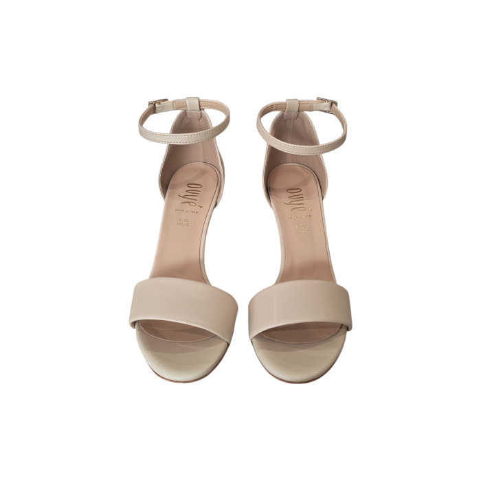 Scarpa donna OVYE' sandalo in ecopelle con cinturino tacco alto 9 cm
